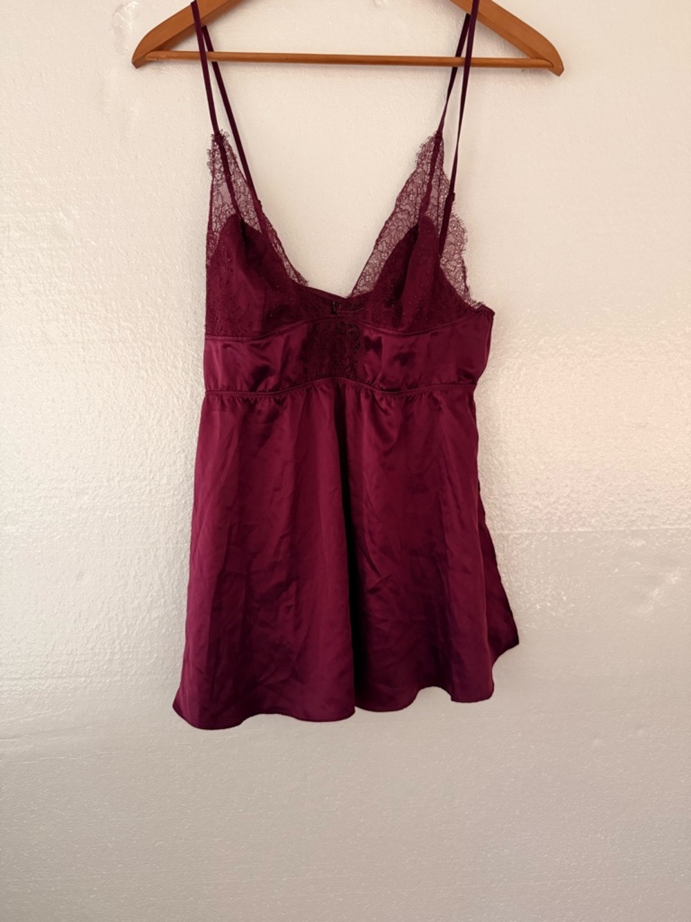 Victoria's Secret Deep Wine Lace Cami